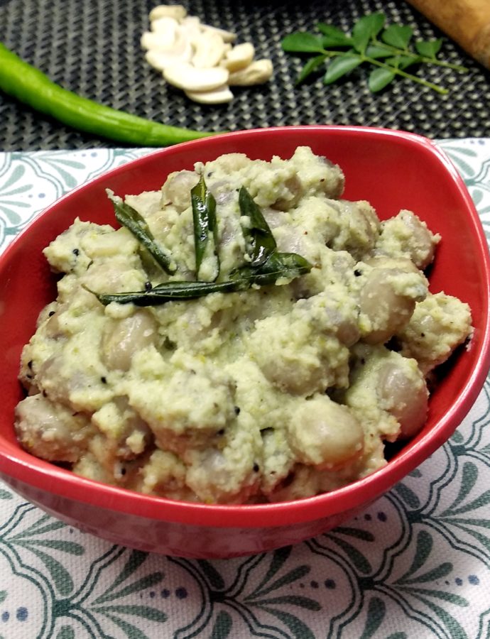 Butter Beans in Coconut-Cashewnut Sauce