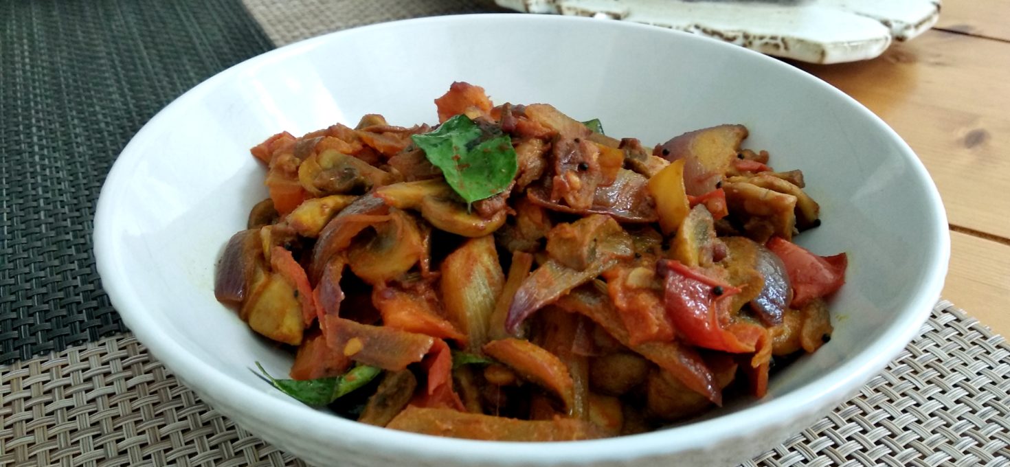 Stir-fried Mushrooms with Tomatoes