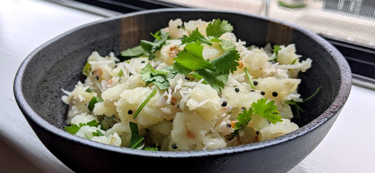 Mashed and Tempered Potatoes with Coconut