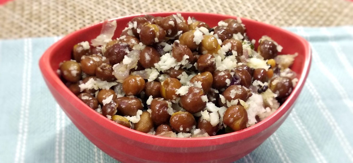 Black Chickpeas Sundal | Kondaikadalai Sundal