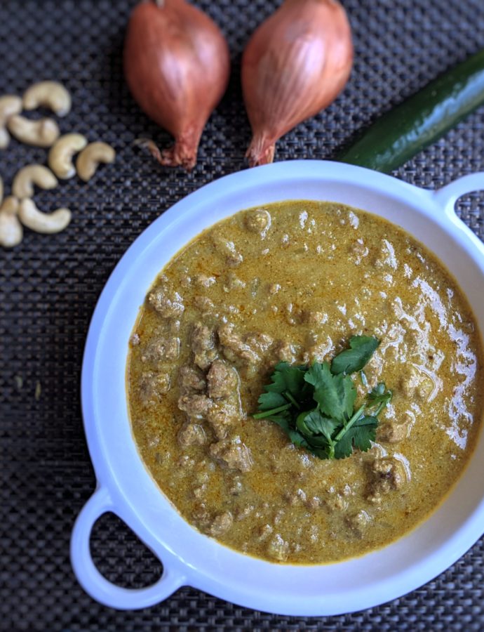 Minced Goat Curry | Kothu Kari Kuzhambu